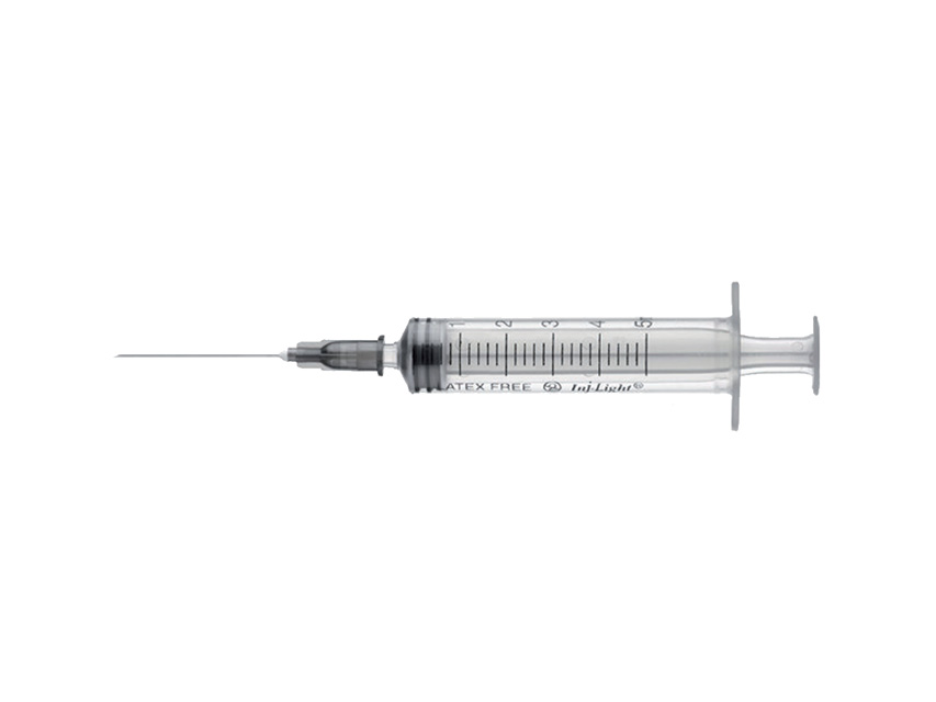 SYRINGES 3 PIECES WITH NEEDLE 21G - 5 ml Centric Luer Cone