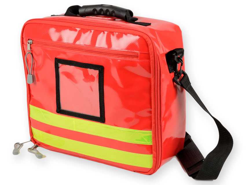 GIMA ref 27169 MochilaSilos 2 para emergencias sanitarias, poliéster  recubierto de PVC, 38 x 24 xh 50 cm, roja, maleta de primeros auxilios