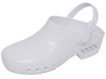 GIMA CLOGS - without pores, with straps - 40 - white